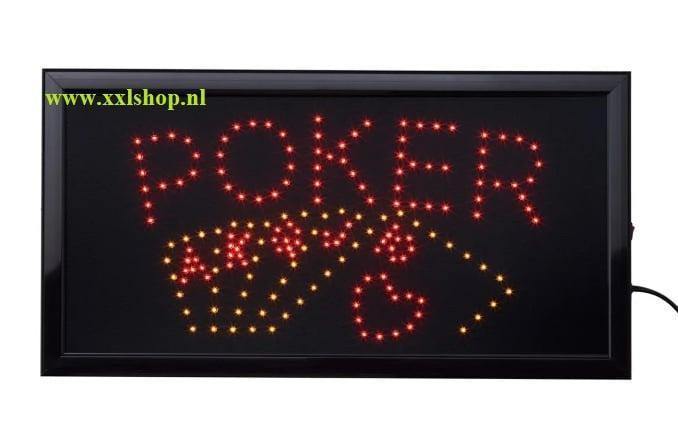 Poker LED bord verlichting lichtbak reclamebord pokerroom, Verzamelen, Merken en Reclamevoorwerpen, Nieuw, Verzenden