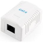RJ45 wandcontactdoos | UTP (RJ45, Cat6, Horizontaal, Opbouw), Computers en Software, Pc- en Netwerkkabels, Verzenden, Nieuw