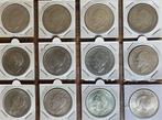 Nederland. 2 1/2 Gulden 1929 - 1964 ( serie van 12 stuks ), Postzegels en Munten, Munten | Nederland