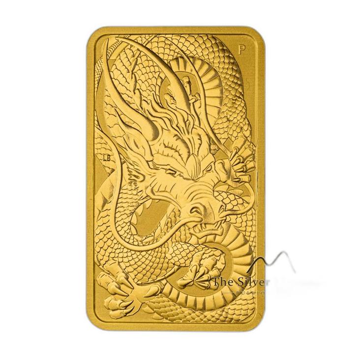 Gouden muntbaar Rectangular Dragon 2021 1 troy ounce, Postzegels en Munten, Edelmetalen en Baren, Verzenden