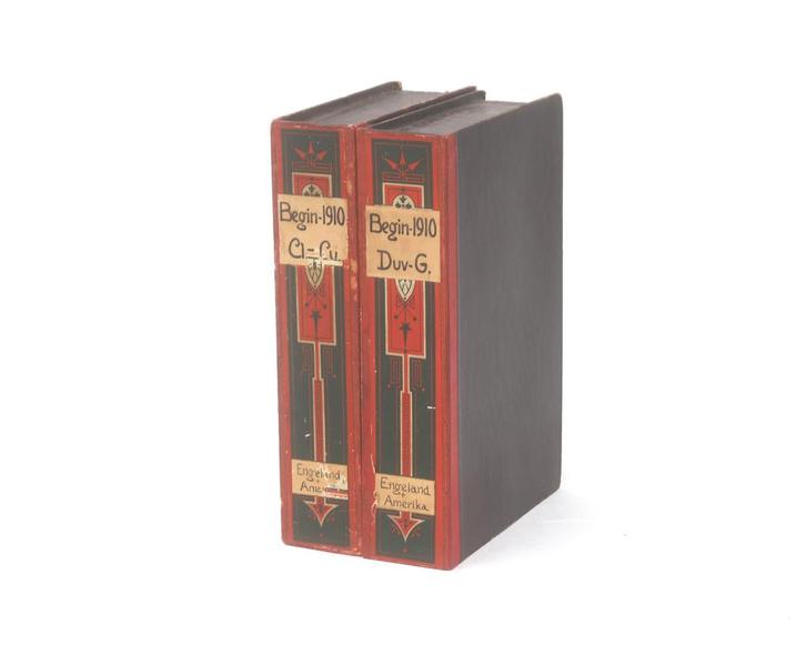 Twee nepboeken/ opslagdozen, Engeland, 20e eeuw, Antiek en Kunst, Antiek | Boeken en Bijbels