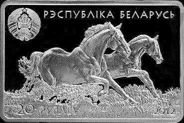 Wit-Rusland. 20 Roubles 2012 Horse Series: The Don Horse, Postzegels en Munten, Munten | Europa | Niet-Euromunten