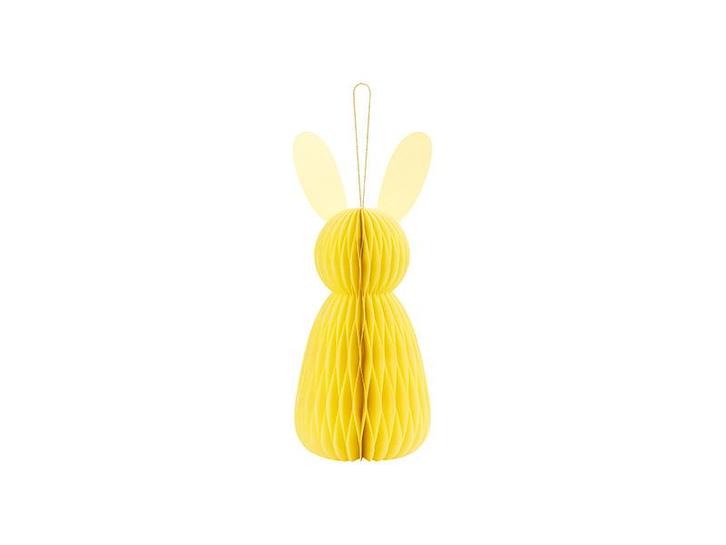 Gele Honeycomb Konijn 30cm, Hobby en Vrije tijd, Feestartikelen, Nieuw, Verzenden