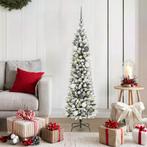 vidaXL Slanke Kerstboom met decoratieve touwlichten Wit 150, Diversen, Verzenden, Nieuw