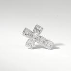 Kruishanger - 18 karaat Witgoud Diamant (Natuurlijk) -
