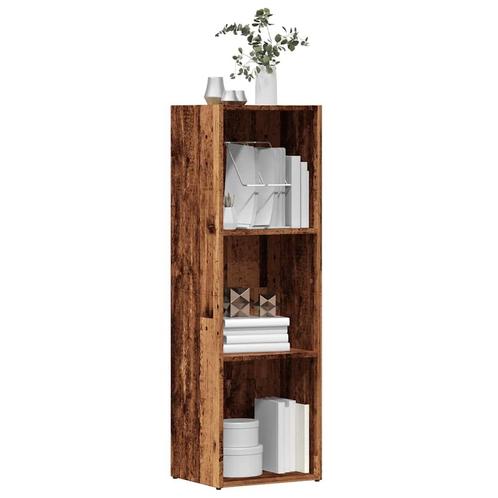 vidaXL Boekenkast 36x30x114 cm bewerkt hout oud houtkleurig, Huis en Inrichting, Kasten | Boekenkasten, 25 tot 50 cm, Nieuw, Overige houtsoorten