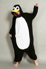 Onesie Zwarte Pinguin Pak 128-134 Pinguinpak Kostuum Zwart W, Nieuw, 134 t/m 140, Ophalen of Verzenden