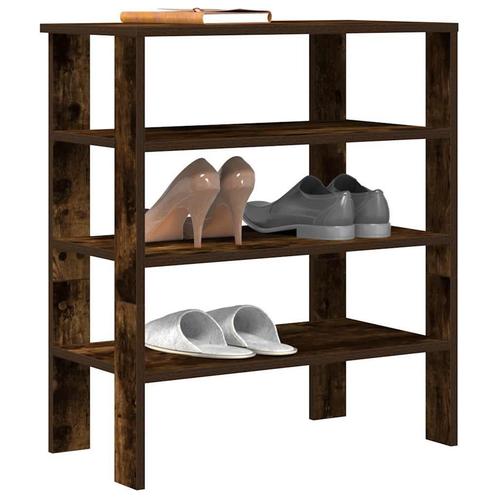 vidaXL Schoenenrek 61x32x70 cm bewerkt hout gerookt, Huis en Inrichting, Kasten | Schoenenrekken, Nieuw, Verzenden