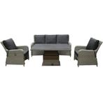 Bilbao stoel bank dining loungeset 6 delig grijs met, Tuin en Terras, Tuinsets en Loungesets, Ophalen of Verzenden, Nieuw, Wicker
