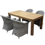 Chester Krista dining tuinset 180x95xH77,5 cm wit, Tuin en Terras, Ophalen of Verzenden, Nieuw