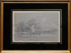 Theophile de Bock (1851-1904) - Landschap met bomen en weide, Antiek en Kunst, Kunst | Schilderijen | Klassiek