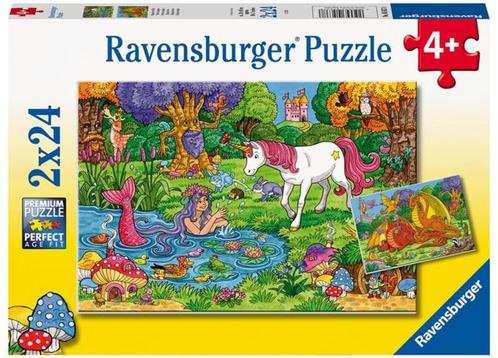 Magisch Bos Puzzel (2x12 stukjes) | Ravensburger - Puzzels, Kinderen en Baby's, Speelgoed | Kinderpuzzels, Nieuw, Verzenden