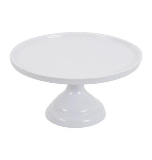 Taartplateau Wit Melamine Ø23,5x12cm, Hobby en Vrije tijd, Taarten en Cupcakes maken, Nieuw, Verzenden