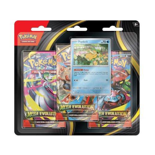 Pokémon TCG: Mega Evolution 3-Pack Blister - Psyduck, Hobby en Vrije tijd, Verzamelkaartspellen | Pokémon, Verzenden