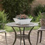vidaXL Tuin Kom Plantenbak Zilver 40 x 40 x 15 cm Roestvrij, Tuin en Terras, Minder dan 30 cm, Verzenden, Minder dan 60 cm, Nieuw