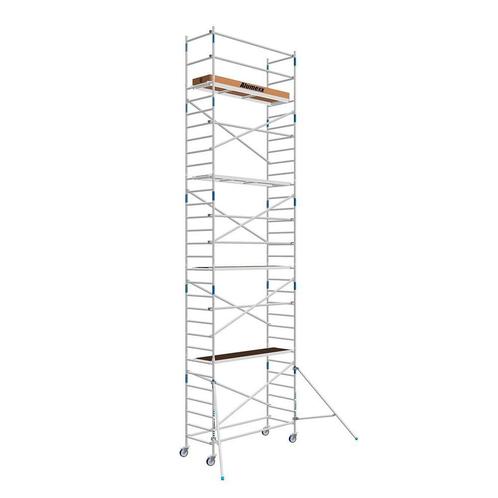 Tweedehands rolsteiger Alumexx 90x250 10,2m werkhoogte, Doe-het-zelf en Verbouw, Steigers, Rolsteiger of Kamersteiger, Zo goed als nieuw