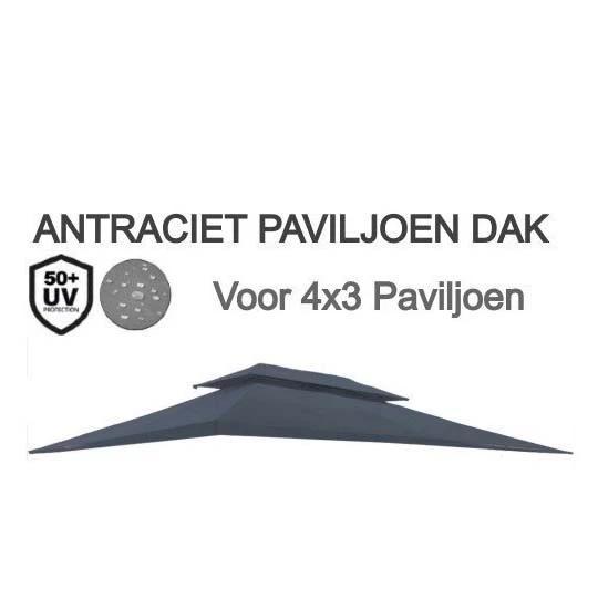 Dak 4 x 3 Haines Antraciet, Tuin en Terras, Partytenten, Ophalen of Verzenden
