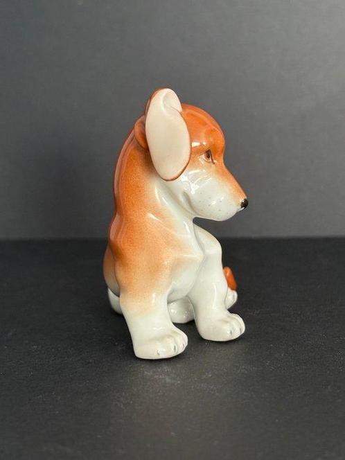 Augarten - Beeldje - Dachshund puppy #1671 - Porselein, Antiek en Kunst, Antiek | Glas en Kristal