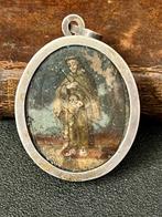 Reliekhouder - Glas, Zilver - 1750-1800 - Devotie-medaille -