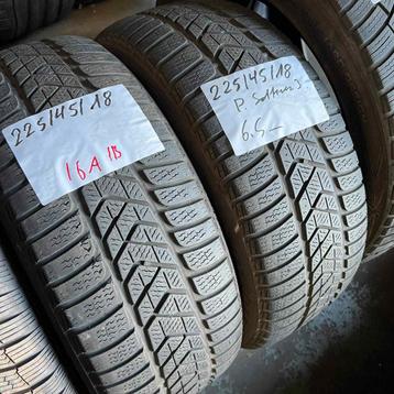 2 x Pirelli Sottozero 3 225-45-18 Winterbanden 6,5mm beschikbaar voor biedingen