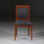 stel van 6 Louis Philipe stoelen ca 1835 mahonie incl stoff, Ophalen of Verzenden