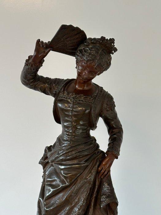 Ernest Rancoulet (1870-1915) - sculptuur, Gorgeous Lady, Antiek en Kunst, Antiek | Keramiek en Aardewerk