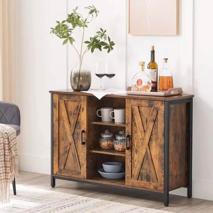 Dressoir / Keukenkast – 100x35x70cm – Industrieel Design, Huis en Inrichting, Kasten | Dressoirs, Nieuw, Met deur(en), Met plank(en)