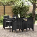 vidaXL Tuinstoel 4 pcs Antraciet 53 x 49 x 85 cm PP, Tuin en Terras, Verzenden, Nieuw