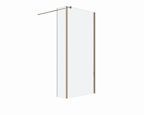 Douchewand met zijwand Silvo Helder glas Mat Goud, Doe-het-zelf en Verbouw, Sanitair, Verzenden