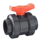 Pvc kogelkraan 32mm dubbele wartel  PN10 (Pvc materiaal), Verzenden, Nieuw, Overige typen