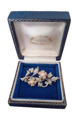 Zonder Minimumprijs - Broche - 12 kt. Roségoud - 5.00ct. tw., Sieraden, Tassen en Uiterlijk, Antieke sieraden