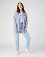 -57% Wrangler  Wrangler Shirt vintage  maat XS, Verzenden, Nieuw, Blauw