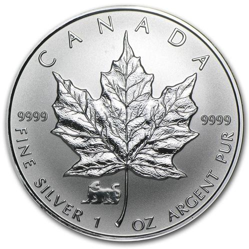 Serie Canadian Maple Leaf Privy Mark Zodiac 1 oz 1998-2009, Postzegels en Munten, Munten | Amerika, Noord-Amerika, Losse munt