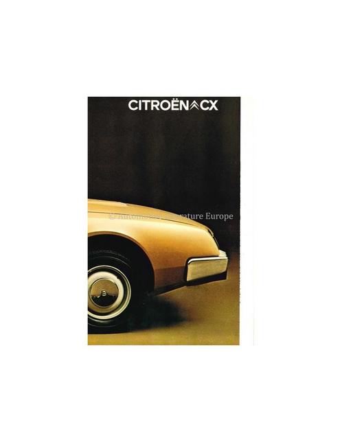 1975 CITROËN CX BROCHURE NEDERLANDS, Boeken, Auto's | Folders en Tijdschriften