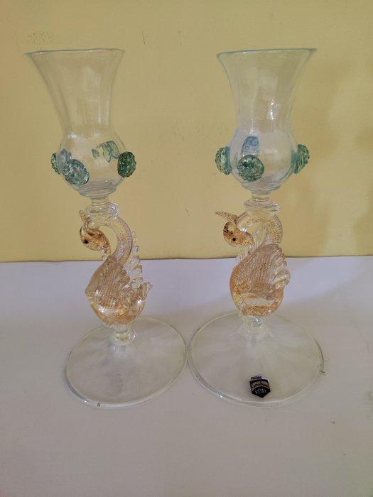 gino cenedese - Gino Cenedese - Kelk (2) - Muranoglas, Antiek en Kunst, Antiek | Glas en Kristal