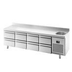 GGM Gastro | Koelwerkbank Premium PLUS - 2452x700mm - met 1, Verzenden, Nieuw in verpakking