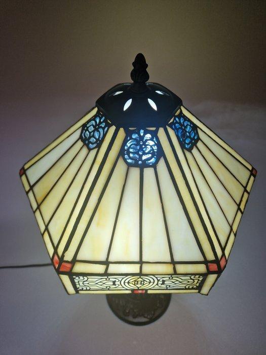 Tafellamp - Glas, Metaal - Tafellamp in Tiffany-stijl, Antiek en Kunst, Curiosa en Brocante