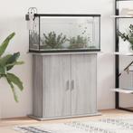vidaXL Aquariumstandaard 81x36x73 cm bewerkt hout grijs, Verzenden, Nieuw