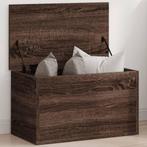 vidaXL Opbergbox 60x35x35 cm bewerkt hout bruin eikenkleurig, Verzenden, Nieuw