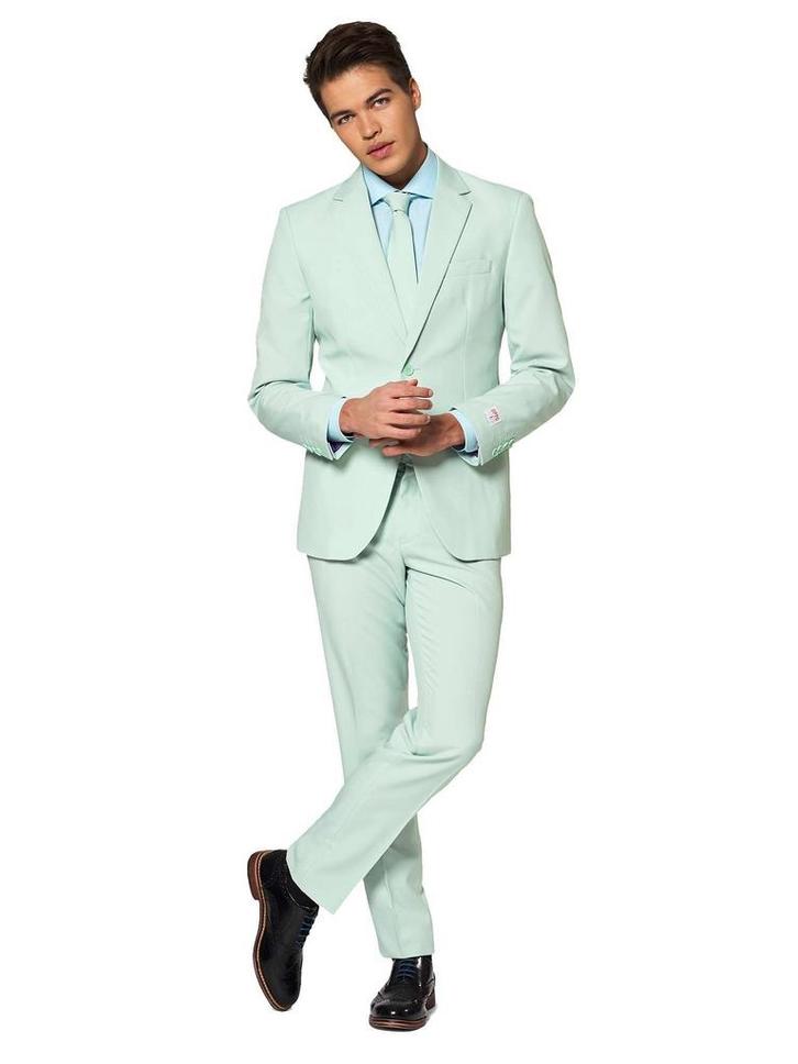 Mintgroen Pak Heren OppoSuits, Kleding | Heren, Carnavalskleding en Feestkleding, Nieuw, Verzenden