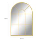 TRUUSK Wandspiegel Vensterspiegel 91 X 60 Cm Decoratief Met, Huis en Inrichting, Woonaccessoires | Spiegels, Verzenden, Nieuw