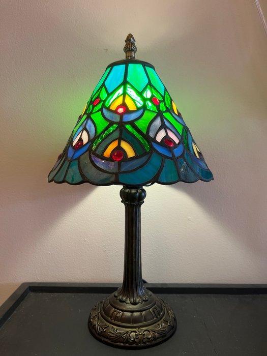 Buffet tafellamp - Glas-in-lood, Antiek en Kunst, Kunst | Designobjecten