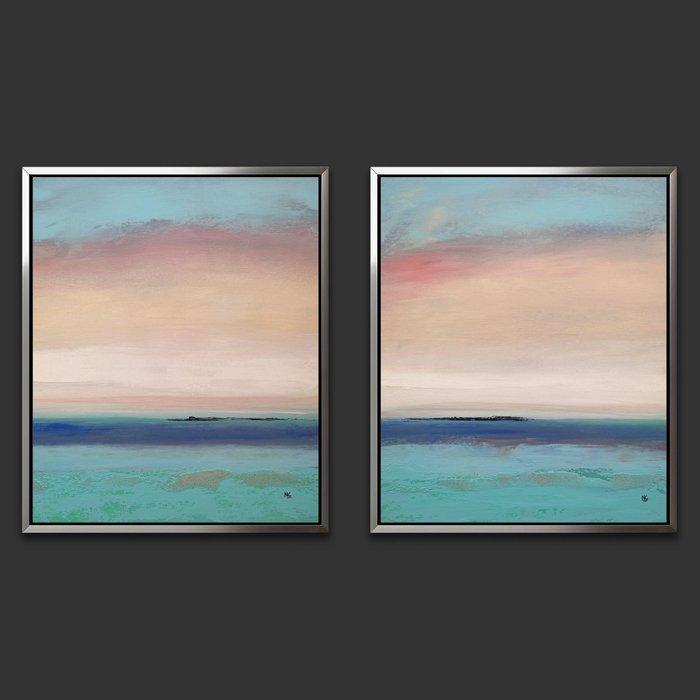 Noelia Correa Art - 2 Paintings Kavir, Antiek en Kunst, Kunst | Schilderijen | Modern