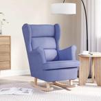 vidaXL Schommelstoel 74x90x102 cm stof jeansblauw, Huis en Inrichting, Fauteuils, Verzenden, Nieuw