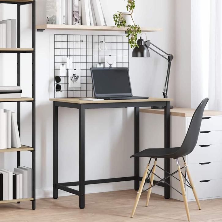 vidaXL Tafel Sonoma Eiken 100 x 50 x 76,5 cm Engineered hout, Huis en Inrichting, Bureaus, Nieuw, Verzenden