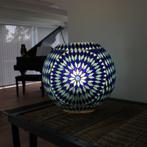 Tafellamp Mozaïek - Ovaal - Blauw, Huis en Inrichting, Lampen | Tafellampen, Minder dan 50 cm, Nieuw, Glas, Mozaïek
