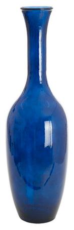 Light & Living Vaas Imano 100cm, kleur Blauw, Huis en Inrichting, Woonaccessoires | Vazen, Nieuw, Glas, Blauw, Verzenden