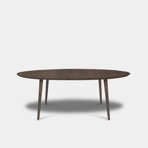 Tafel Ovaal Eikenhout  Konisch  180x90, Huis en Inrichting, Tafels | Eettafels