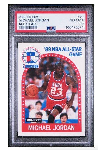 1989 NBA Hoops Michael Jordan #21 All-Star - PSA 10 Graded, Verzamelen, Stickers
