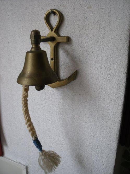 patrtijspoortspiegel en bel (2) - Koper, Messing -, Antiek en Kunst, Curiosa en Brocante